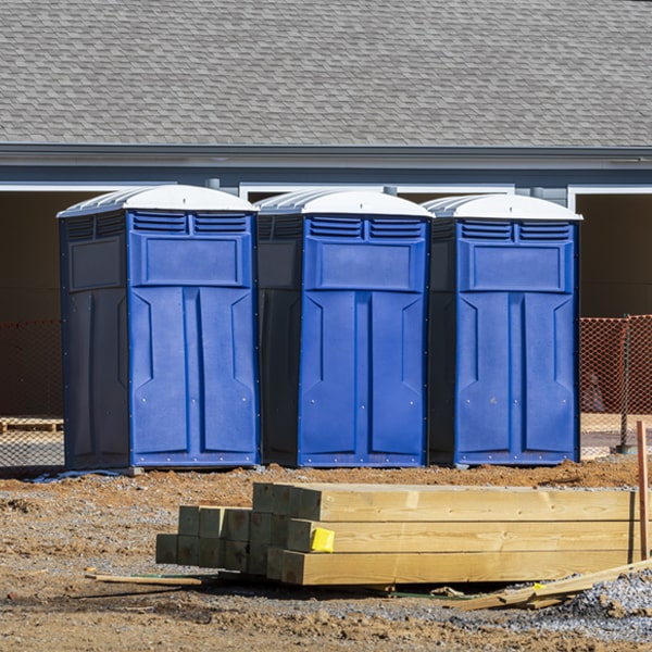 is there a specific order in which to place multiple portable toilets in Fayetteville Illinois